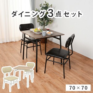 【ポイント7% 300円クーポン進呈 送料無料】コンパクトなダイニング3点セット LDS-4883 ダイニングテーブルセット 2人掛け 3点 ダイニン