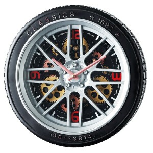 「送料無料 ポイント7% 300円OFFクーポン進呈」Gear Clock Aタイプ 時計 掛け時計 50306 時計 クロック とけい ディスプレイ 壁掛け お洒