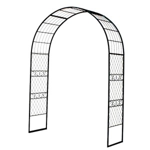 アイアンワイドアーチ エクステリア 玄関・門柱まわり IA-ED00GRN アイアン アーチ 門 木製 バラ フェンス おしゃれ 小型 北欧 エクステ