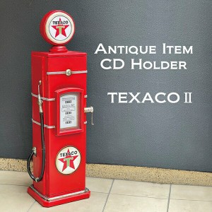 GASPUMP CD HOLDER TEXACO 2 収納家具 本・CD・DVD収納 CDラック 205MS3236-B ガスポンプ型 CD ホルダー3段棚 CD 54枚 収納 完成品 「ポ