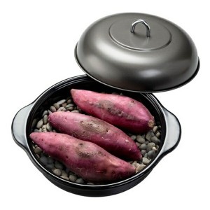 ホーロー石焼きいも器 鍋・フライパン ホーロー鍋 a28508 FL-2604 ガスコンロ IHクッキングヒーター 焼き芋 サツマイモ ホイル焼き 本格