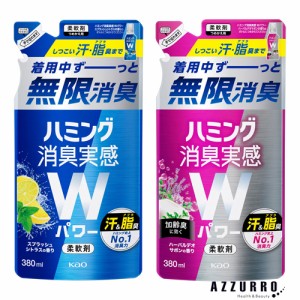 花王 ハミング 消臭実感 Wパワー 柔軟剤 380ml 詰め替え【ゆうパック対応】【ドラッグストア】