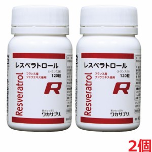 【2個セット】分子生理化学研究所 レスベラトロール 120粒×2個 Resveratrol【コンパクト発送】