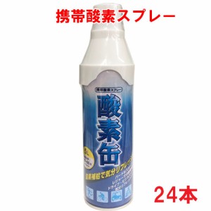 【1ケース】【日本製】携帯酸素スプレー 酸素缶 5L×24 使用回数50〜60回(約1回2秒)