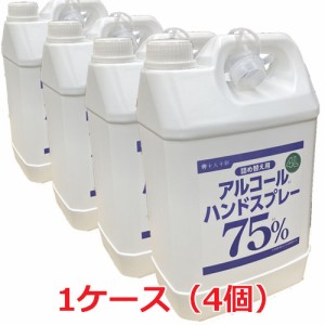 アルコールハンドスプレー 詰替え用 4リットル×4個(医食同源ドットコム)※スプレーは付いておりません