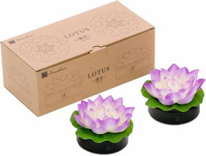 ロータス 蓮花 はすはな 虹色・ゆらぎ 一対セット 造花 仏花 仏壇 仏具 神具 お花 光る仏花 光る お供え お盆 お彼岸 正月 お供え 幻想的