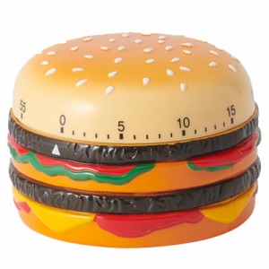 キッチンタイマー ハンバーガー タイマー おしゃれ かわいい ユーモラス ダイヤル式 アナログ ダイヤル式キッチンタイマー 料理 時間 計