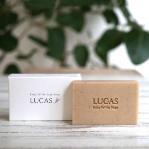 LUCAS ルカス 固形石けん 80g×14個セット ギフトボックス入り せっけん 石けん セット 固形石鹸 洗顔 石鹸 全身 固形 ホワイトセージ 浄