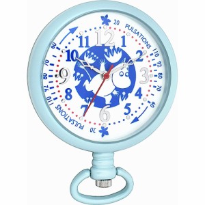 ナースウォッチ ムーミン 2WAYウォッチ（蓄光） ムーミン パウダーブルー ST-CM0010 かわいい キャラクター ナース時計 クリップ時計 看
