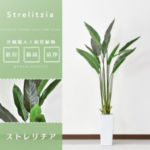 観葉植物 光触媒 フェイクグリーン 造花 140cm 人工観葉植物 陶器鉢 インテリア お祝い ギフト ストレリチア インテリア家具 おすすめ お