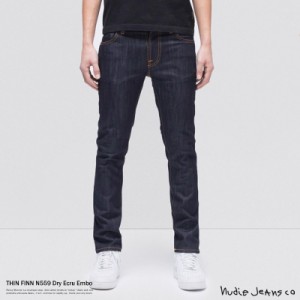 Nudie Jeans ヌーディージーンズ THIN FINN N559 Dry Ecru Embo 110268032 メンズ ジーンズ ストレッチデニム スキニー 8763