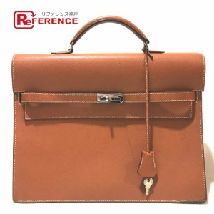 あす着 HERMES エルメス ケリーデペッシュ34 ビジネスバッグ コニャック ブラウン系の通販はau Wowma!（ワウマ） - ブランド