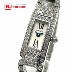 カルティエ CARTIER WR000551 ロンドルイ K18WG ダイヤベゼル 手巻き メンズ _775810