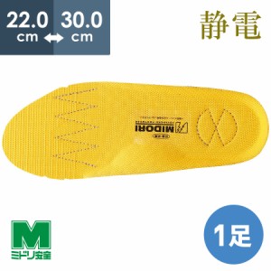 ミドリ安全 靴備品 EVA2層カップインソール静電 22.0〜30.0