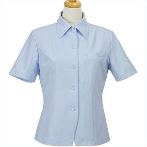 ボンマックス BONMAX Flexy オーバーブラウス LJ0736-6 ブルー (5〜19号) ボオフィスウェア 事務服 企業制服 ユニフォーム