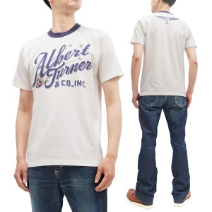 トイズマッコイ Tシャツ TMC2242 アルバートターナー ロゴ TOYS McCOY Albert Turner & Co. メンズ 半袖tee オフホワイト 新品