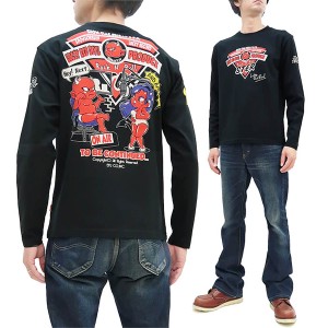 テッドマン 長袖Tシャツ TDLS-353 TEDMAN テッドガール エフ商会 メンズ ロンtee ブラック 新品