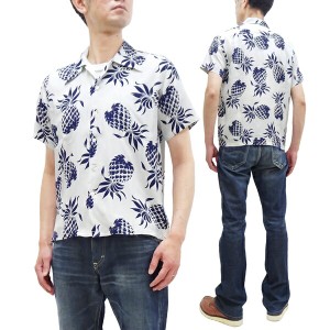 デューク・カハナモク アロハシャツ DK36201 パイナップル Duke Kahanamoku Dukes Pineapple メンズ ハワイアンシャツ 半袖シャツ 105 オ