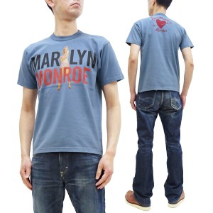 トイズマッコイ Tシャツ TMC2310 マリリン・モンロー Toys McCoy Marilyn Monroe メンズ 半袖tee 110ブルーグレー 新品