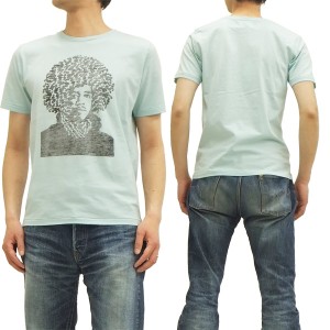 John Van Hamersveld Tシャツ ジミ・ヘンドリックス ジョン・ヴァン・ハマーズベルド メンズ 半袖tee 742702 サックス 新品