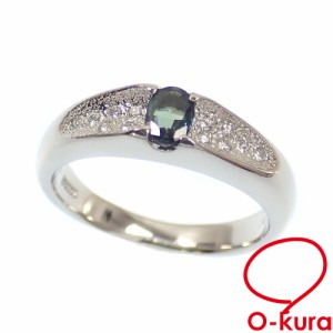 ミキモト サファイヤ 0.8ct ダイヤ 0.2ct リング 11号 K18YG