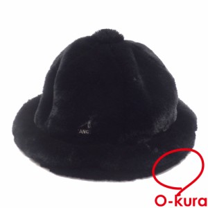 中古 カンゴール 帽子 メンズ ブラック 黒 Lサイズ ポリエステル K4410PJ ファー
