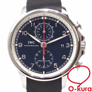 中古 IWC 腕時計 ポルトギーゼヨットクラブ メンズ オートマ SS ラバーベルト IW.390210 自動巻き