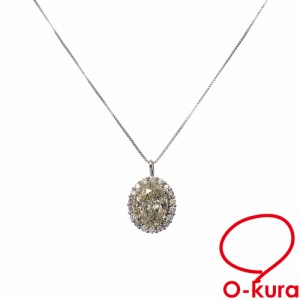 中古 ダイヤモンド ネックレス レディース Pt900 Pt850 1.018ct/0.20ct 2.8g