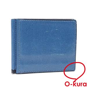 未使用】ヴァレクストラ 二つ折り財布 マネークリップ レザー 赤