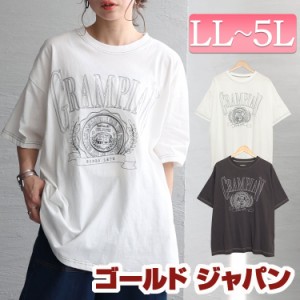 春新作 大きいサイズ レディース トップス Tシャツ カットソー 線刺繍半袖Tシャツ 半袖Tシャツ ロゴTシャツ ロゴT 5分袖 半袖 ロゴ クル