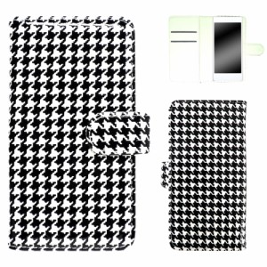 Galaxy A30 ケース 手帳型 スマホケース オーダー エナメル千鳥 手帳ケース 千鳥格子 千鳥柄 エナメル かわいい