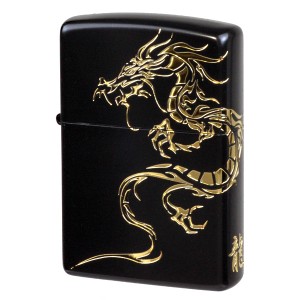 ZIPPO/トライバルドラゴンジッポーライターゴールド干支　 2BKG-DR ヤマトメール便対応 