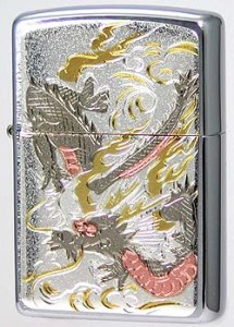 ZIPPO 電鋳板ジッポー・ドラゴン　干支　 ヤマトメール便対応 