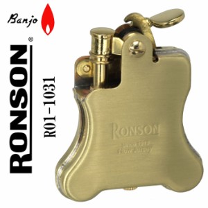 ロンソン ライター バンジョー RONSON Banjo オイルライター R01-1031 ブラスサテン ヤマトメール便対応 