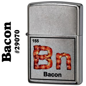 zippo ジッポーライター Bacon Element #29070 Street Chrome ヤマトメール便対応 