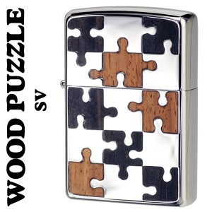 zippo ジッポーライター ウッドパズル Wood Puzzle 両面加工 SV ヤマトメール便対応 