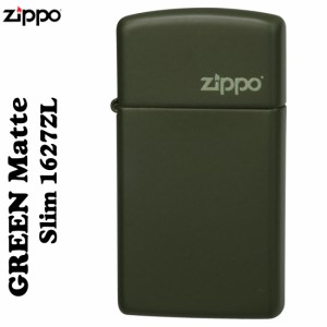 ZIPPO グリーンマットジッポ・スリム#1627ZL  送料無料 ヤマトメール便対応