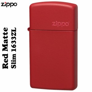 ZIPPO レッドマットジッポ・スリム#1633ZL  ジッポー ライター lighter ライタ− ジッポ] 送料無料 ヤマトメール便対応