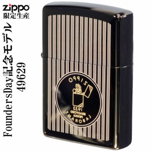 父の日：ZIPPO ジッポーライター  ファウンダーズ・デイ　限定生産モデル　ブラックアイス　＃49629 ヤマトメール便対応 送料無料