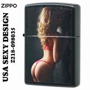 父の日：zippo ジッポーライター SEXY ZIPPO　セクシーガール Z218-098035 ブラックマット 女性 メンズ　ギフト 送料無料 ヤマトメール便