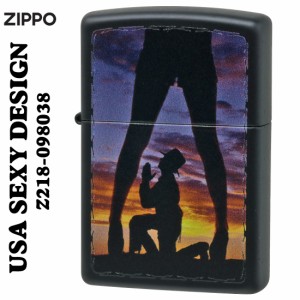 父の日：zippo ジッポーライター SEXY ZIPPO セクシーガール Z218-098038 ブラックマット 女性 メンズ ギフト 送料無料 ヤマトメール便対