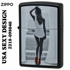 zippo ジッポーライター SEXY ZIPPO セクシーガール Z218-098040 ブラックマット 女性 メンズ　ギフト  送料無料 ヤマトメール便対応 