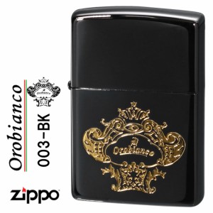 zippo ジッポー オロビアンコ　エッチング　ロゴ　ブラックニッケル　ORZ-003-BK  送料無料 ヤマトメール便対応 