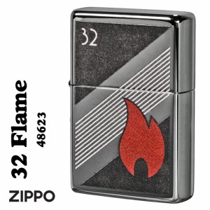 zippo 260-25  32Flame Design　フレイムデザイン　フラットトップ ハイポリッシュ　2023モデル #48623  送料無料  ヤマトメール便対応 