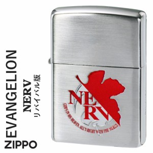 zippo ジッポー エヴァンゲリヲン NERV リバイバル版　銀メッキサテーナ シリアルナンバー入り 送料無料   ヤマトメール便対応 