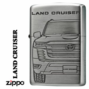 zippo ジッポーライター TOYOTA ランドクルーザー トヨタ自動車公式認定 銀サテン古美 TOYO-LC    ヤマトメール便対応 