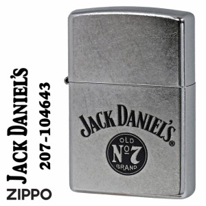 zippo ジッポー   ジャックダニエル ロゴデザイン 2023モデル ストリートクローム  Z207-104643 送料無料   ヤマトメール便対応 