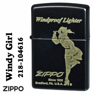 zippo ジッポー  Windy Girl ウィンディ ガール ブラックマット 2023モデル  Z218-104616  送料無料   ヤマトメール便対応 