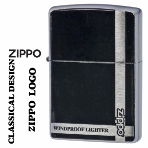 zippo ジッポーライター クラシカルデザイン　ZIPPOロゴ　#200クロームサテーナ　ブラック　200CD-Z ヤマトメール便なら送料無料  