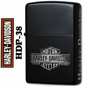 zippo ジッポー ハーレーダビットソン　イオンブラックマット　HDP-38　人気モデルにつき再販開始  送料無料 ヤマトメール便対応 